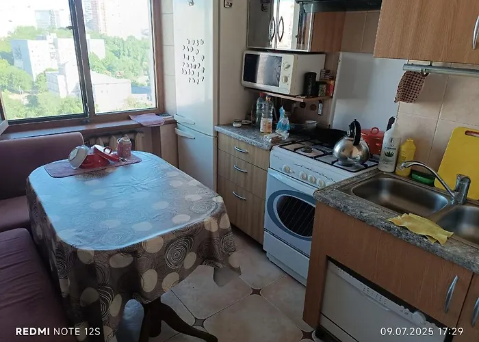 Apartment солнечная студия с видом на город, 5 мин до центра *